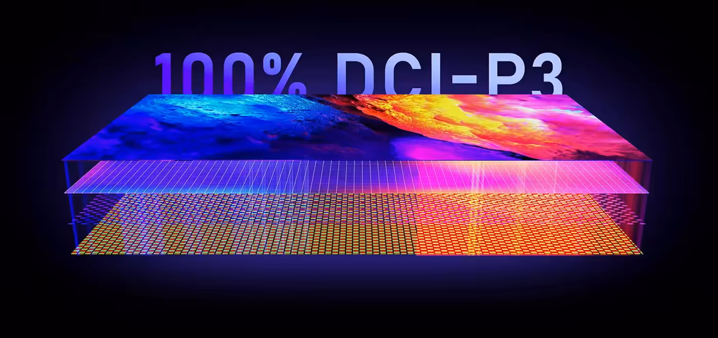 13.3-inch 4K OLED display with 109% DCI-P3 color gamut for professional accuracy