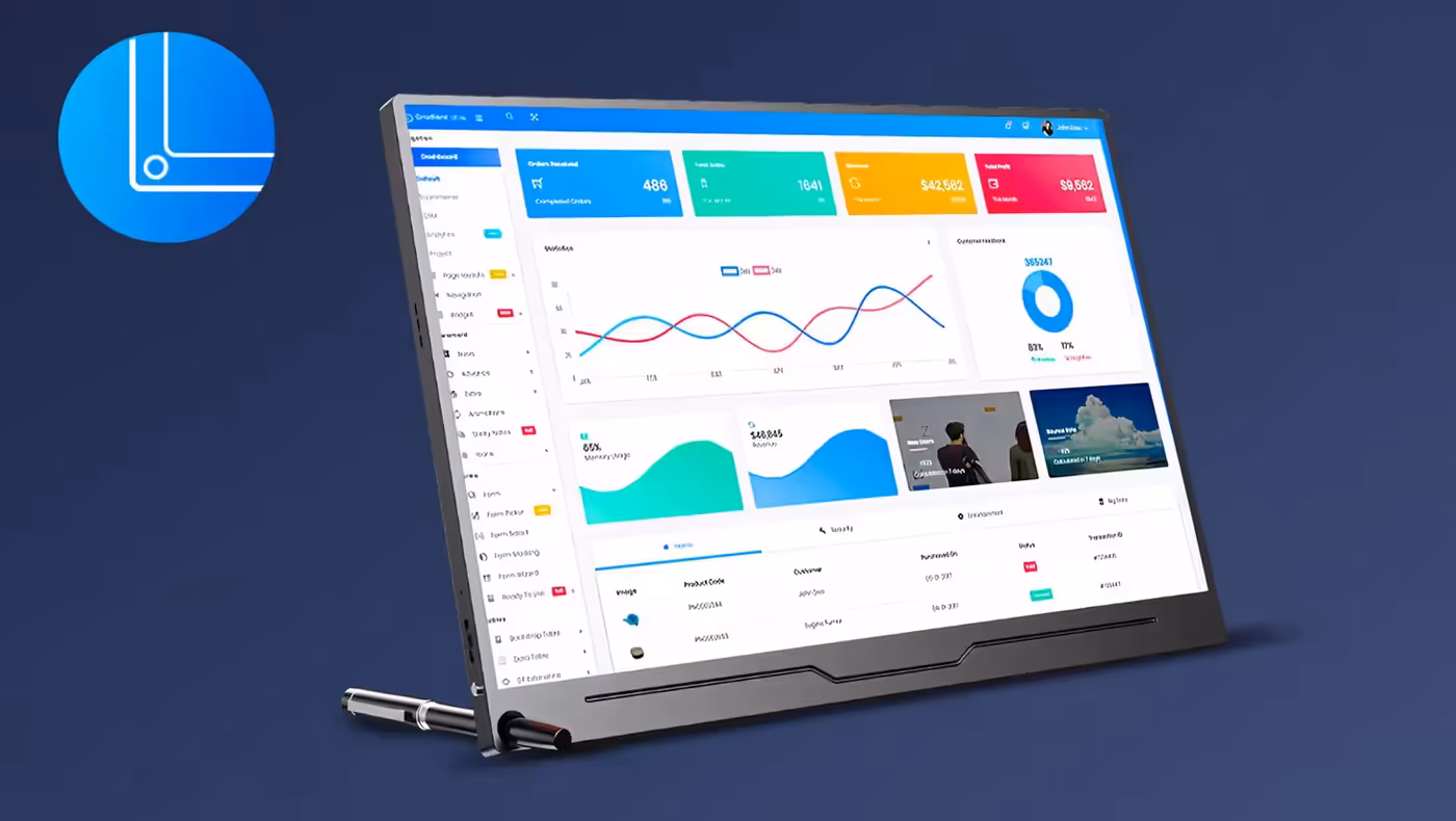 UXbox J1 monitor featuring an ultra-thin bezel borderless design