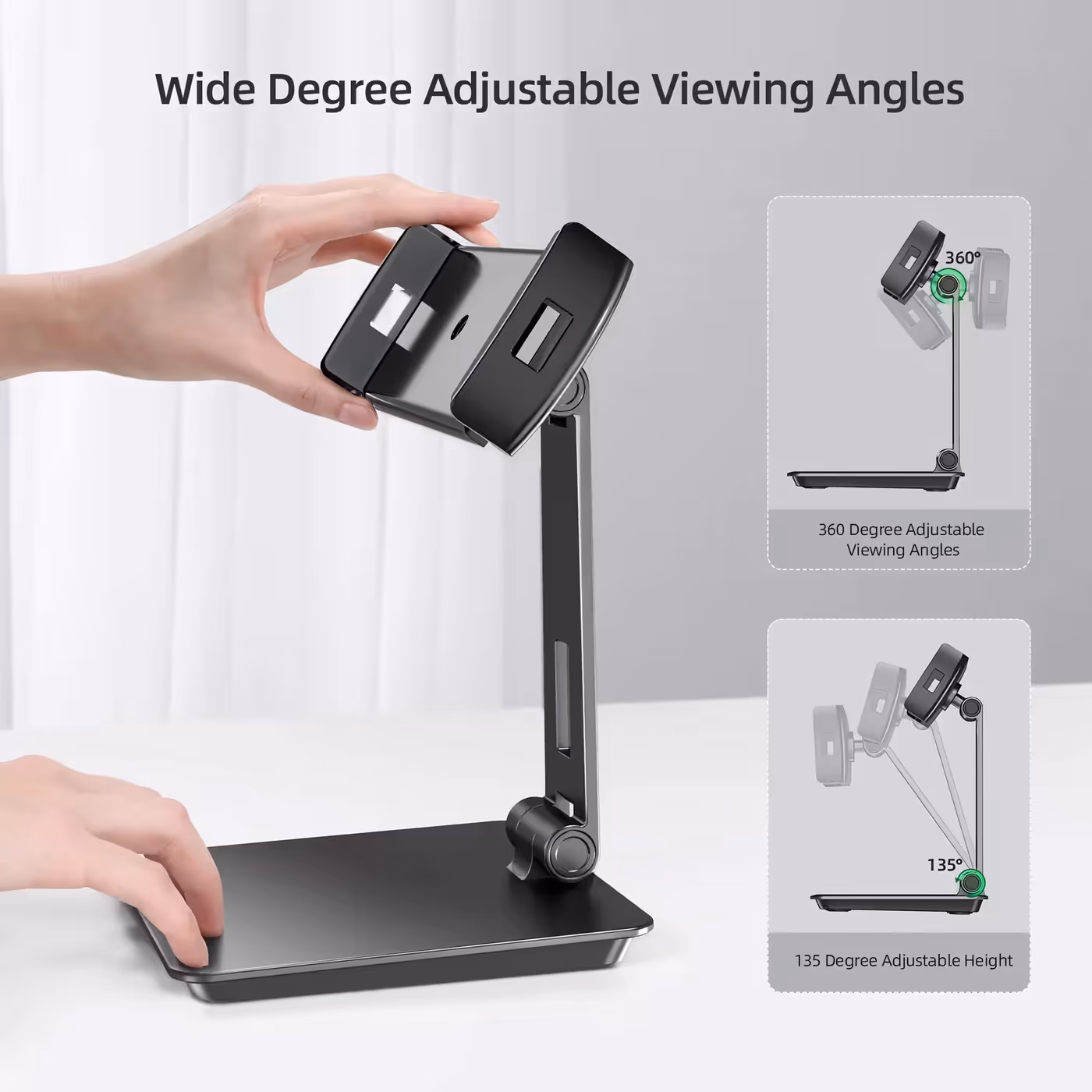UPERFECT UStand aluminium monitor stand holding a portable display