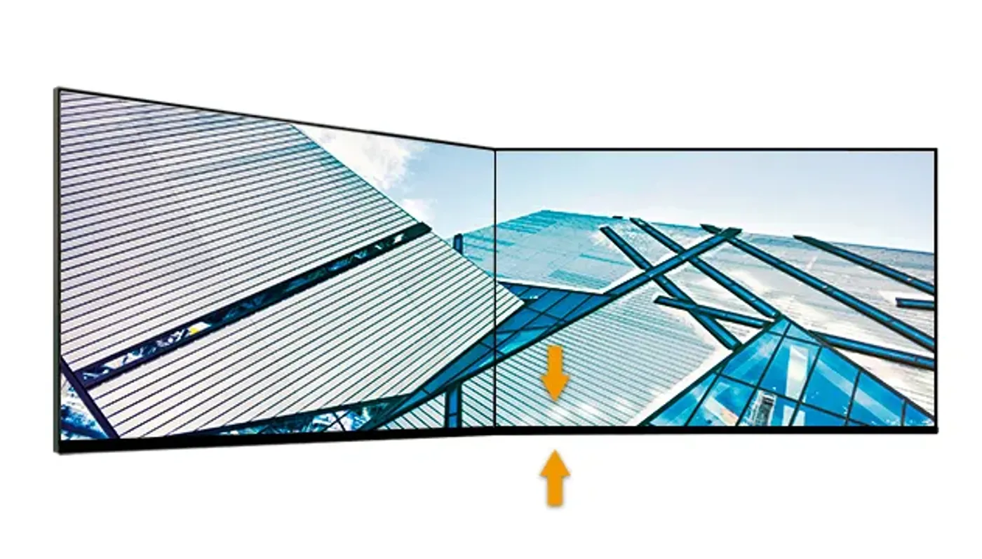 Three-sided frameless monitor ideal for multi-screen setups