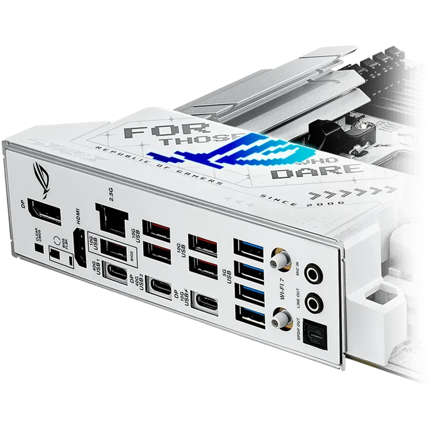 The Strix X870-A features DUAL USB4® PORTS
