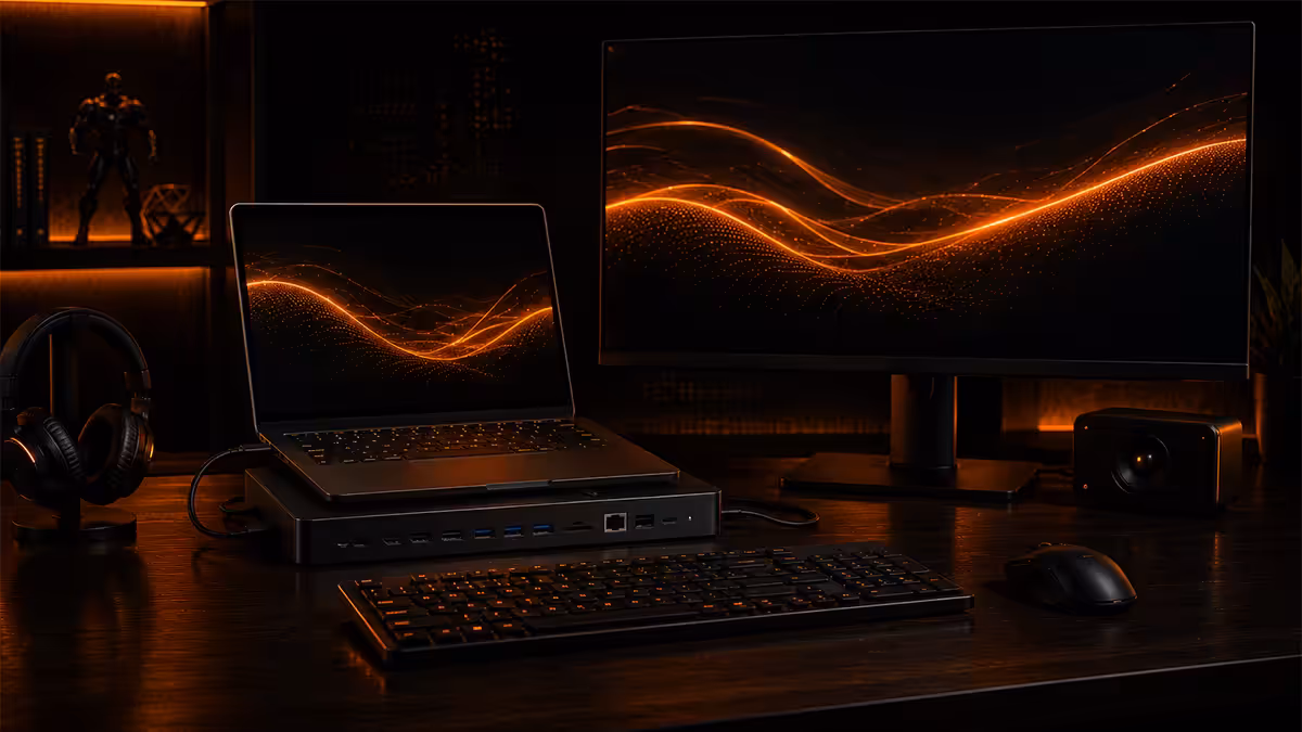 Laptop docking station