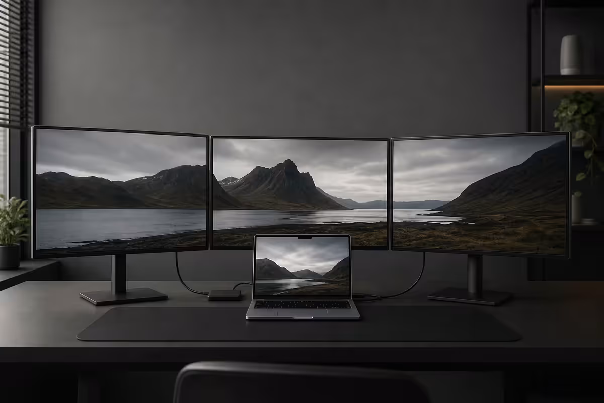 Use Macbook Triple Monitors