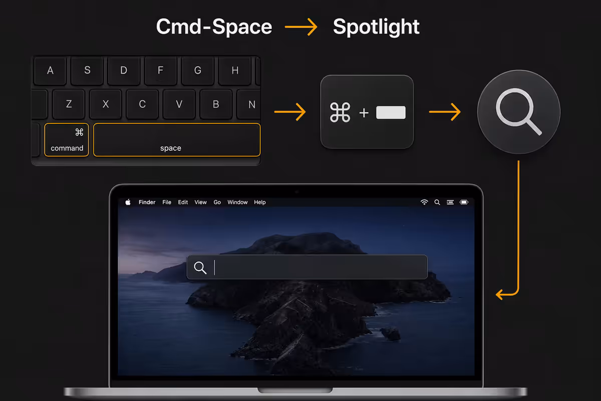 The basics - Cmd-Space is everything