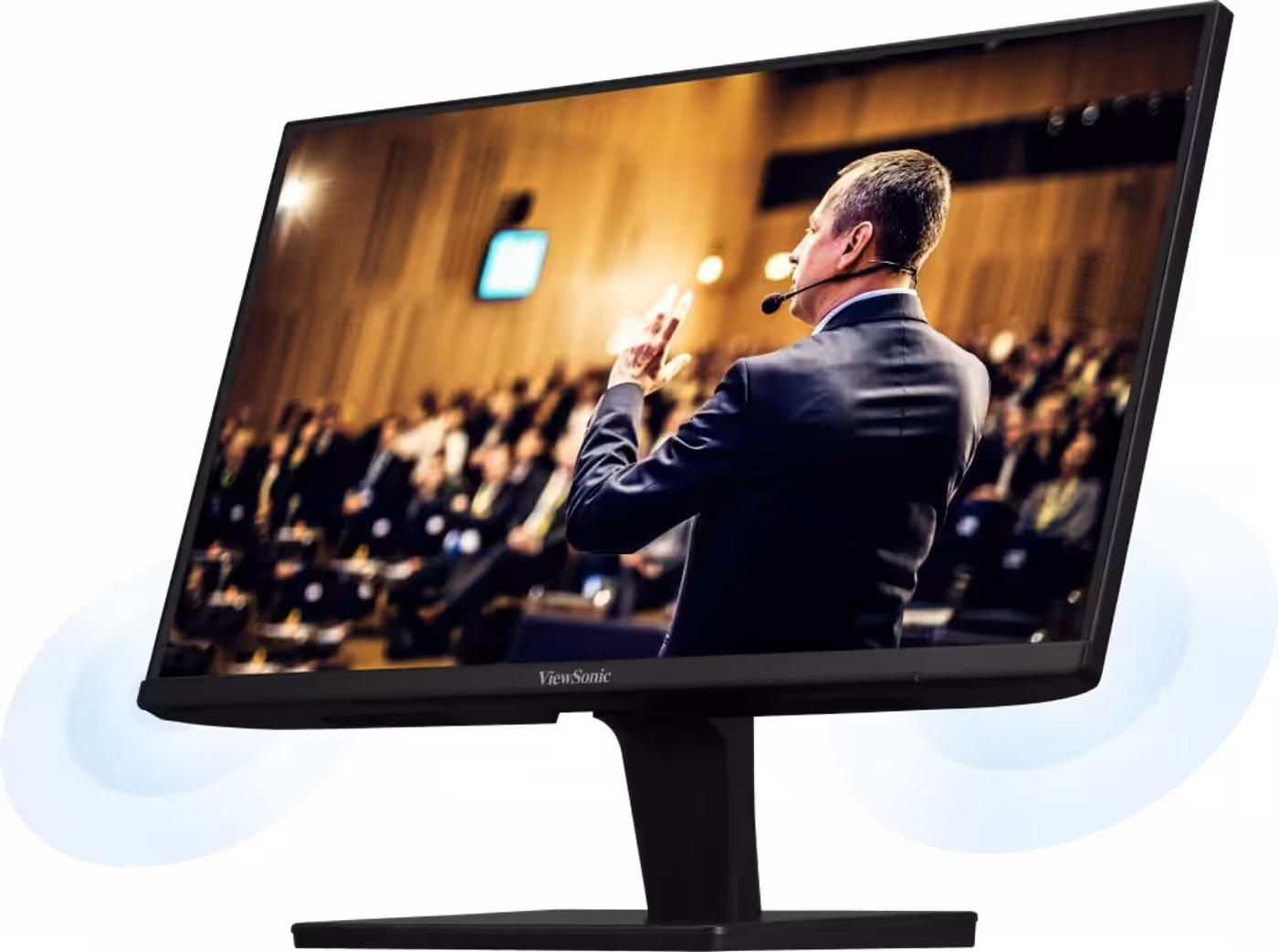 Built-in 2.5-watt stereo speakers for immersive audio-visual performance