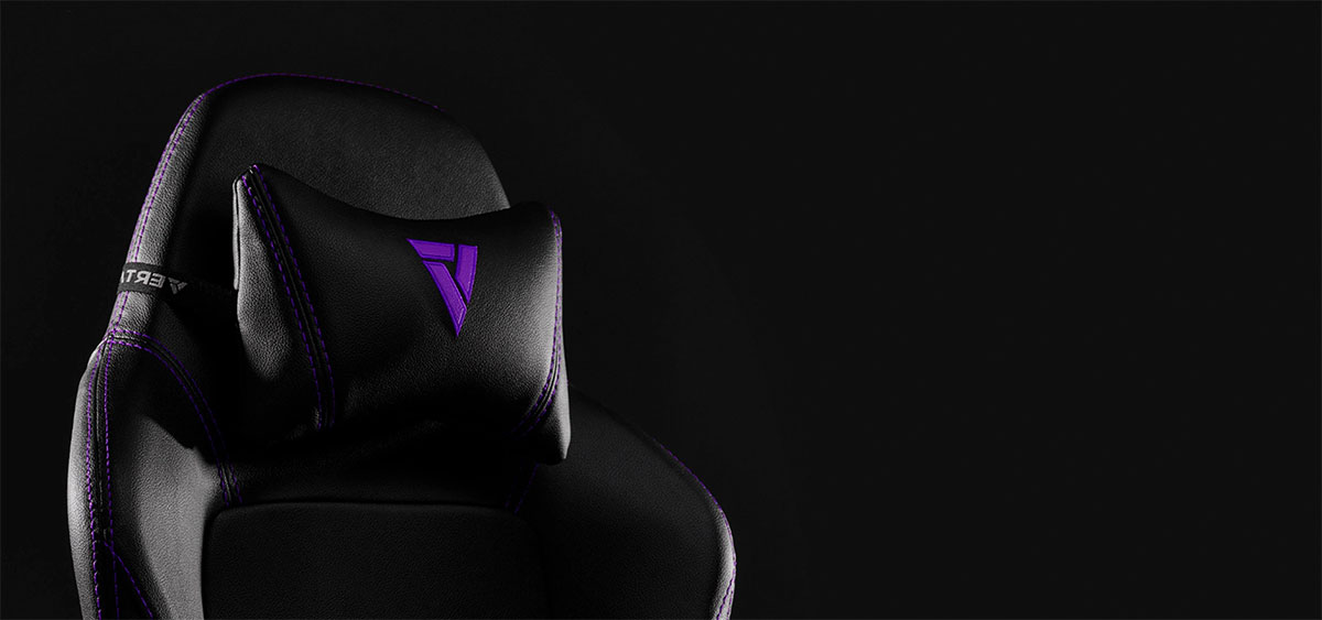 Vertagear PL1000 Gaming Chair in Black and Red - Desktop View