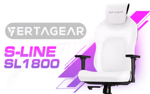 Vertagear SL1800 Office Gaming Chair White Black - Image 1