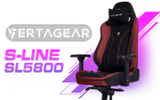 Vertagear SL5800 S-Line Black/Red Gaming Chair — 113kg Limit - image 1