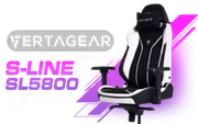 Vertagear SL5800 S-Line Gaming Chair — 113kg Limit, Adjustable - image 1