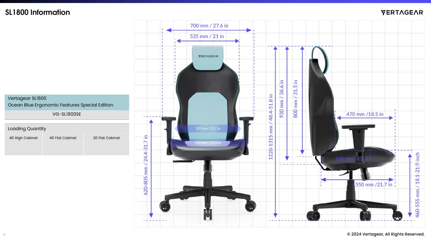 Vertagear SL1800 black and red gaming chair shown in a full setup