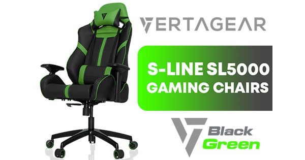 Buy Vertagear SL5000 Gaming Chair Black Green - OPEN BOX Sale