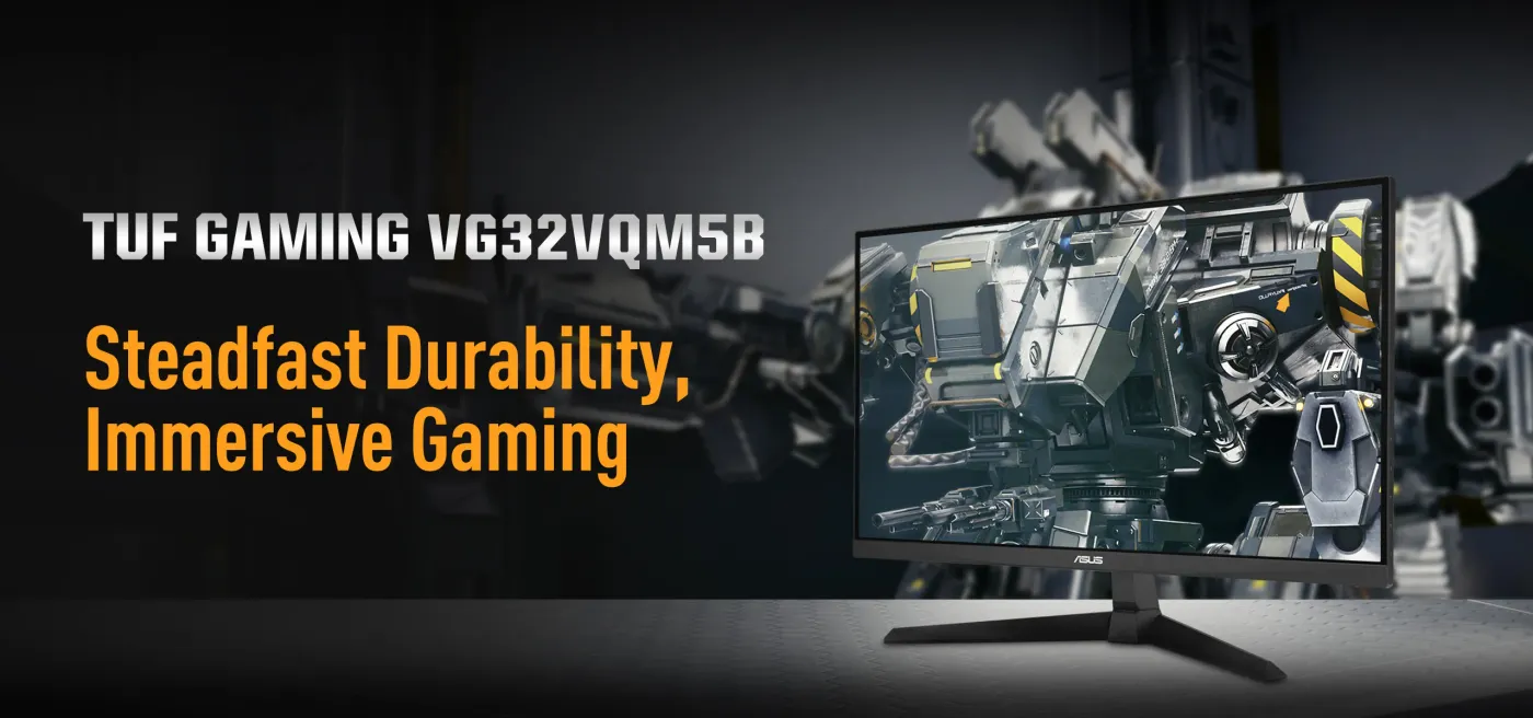 TUF Gaming VG32VQM5B 31.5-inch QHD curved monitor front view