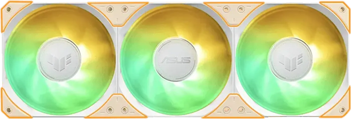 TUF Gaming LC 360 ARGB fan highlighting anti-vibration rubber