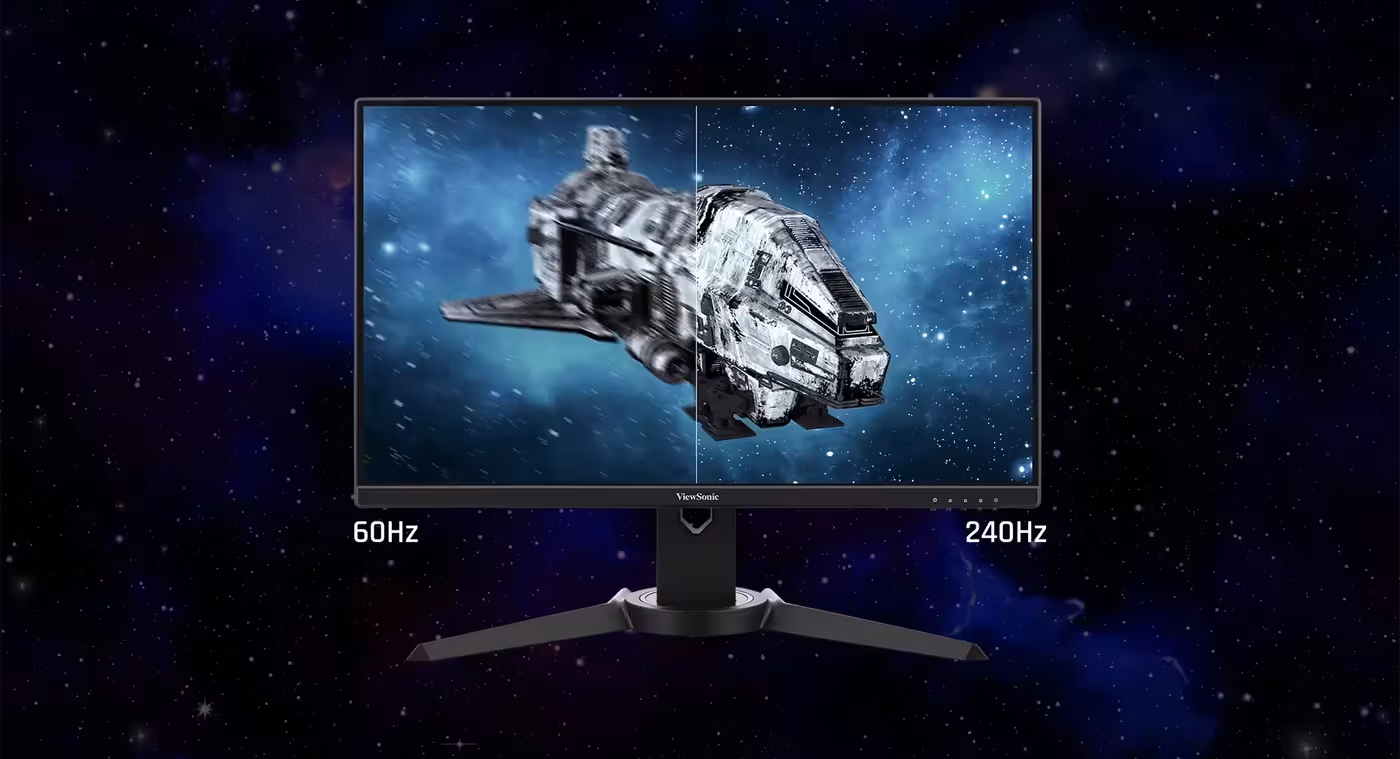 XG2409A gaming monitor showcasing 240Hz high-speed performance
