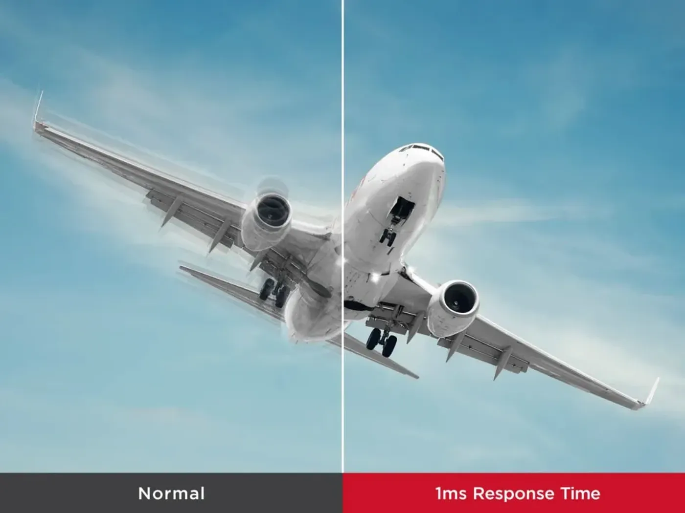 Monitor rendering rapid motion with a 1ms MPRT response time