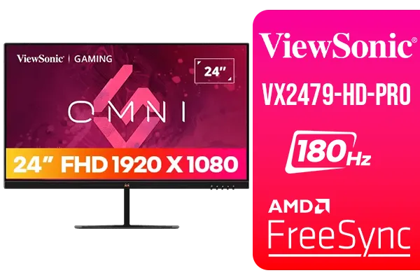 ViewSonic 24” VX2479-HD-PRO 180Hz Gaming Monitor