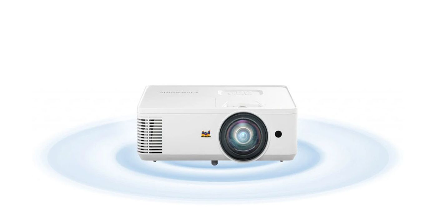 Projector with built-in 16W speaker for presentation audio