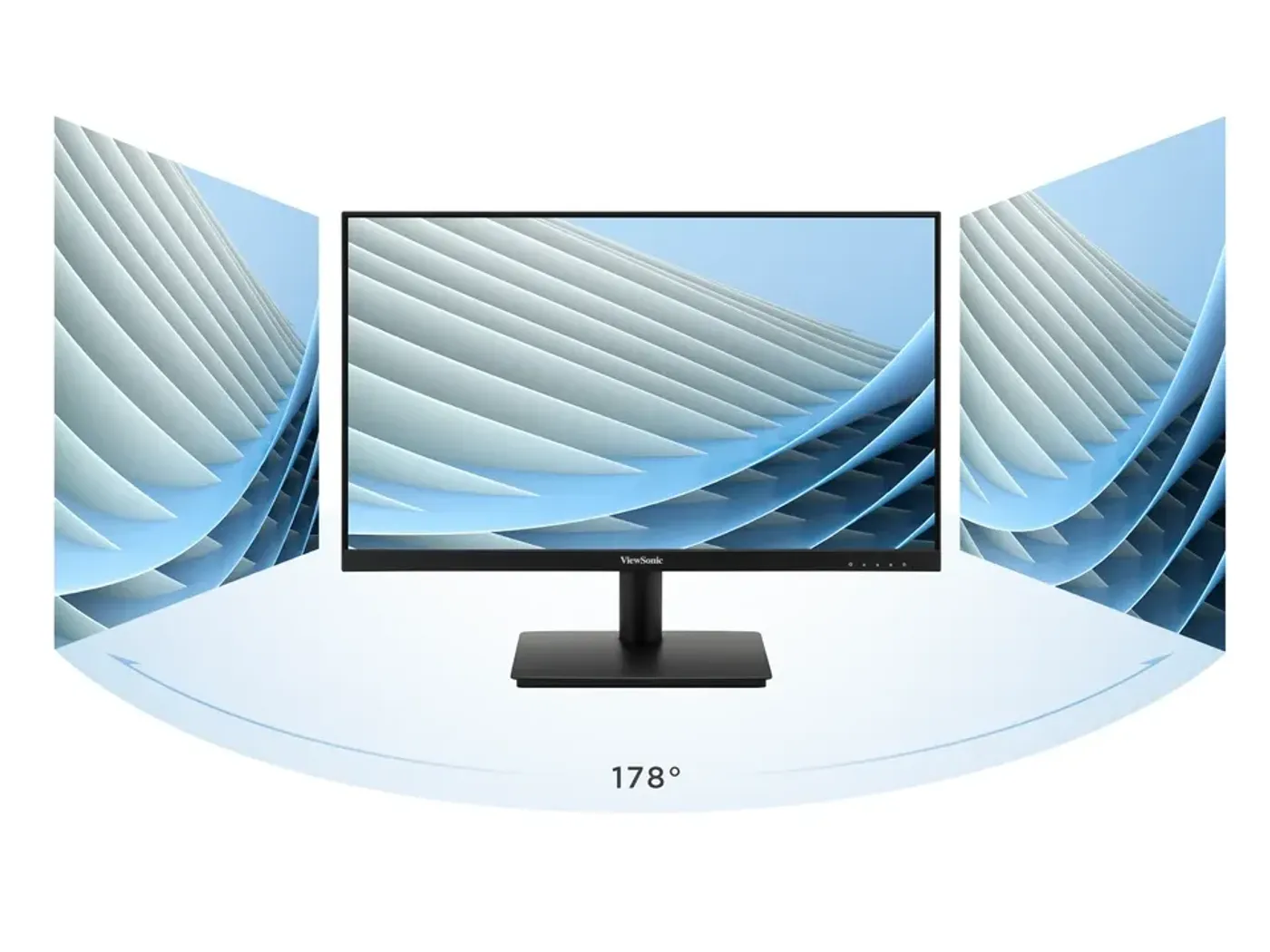 ViewSonic VA240A-H 24-inch LED monitor with SuperClear IPS panel showing vivid colour