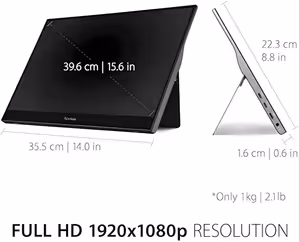ViewSonic TD1655 15.6" FHD Portable Touchscreen Monitor - image 11