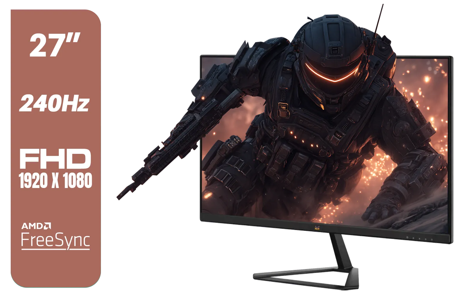 ViewSonic VX2479A-HD-PRO 24" Gaming Monitor / IPS-Level Display / 240Hz Refresh Rate / 1ms MPRT / AMD FreeSync / HDR10 / VX2479A-HD-PRO