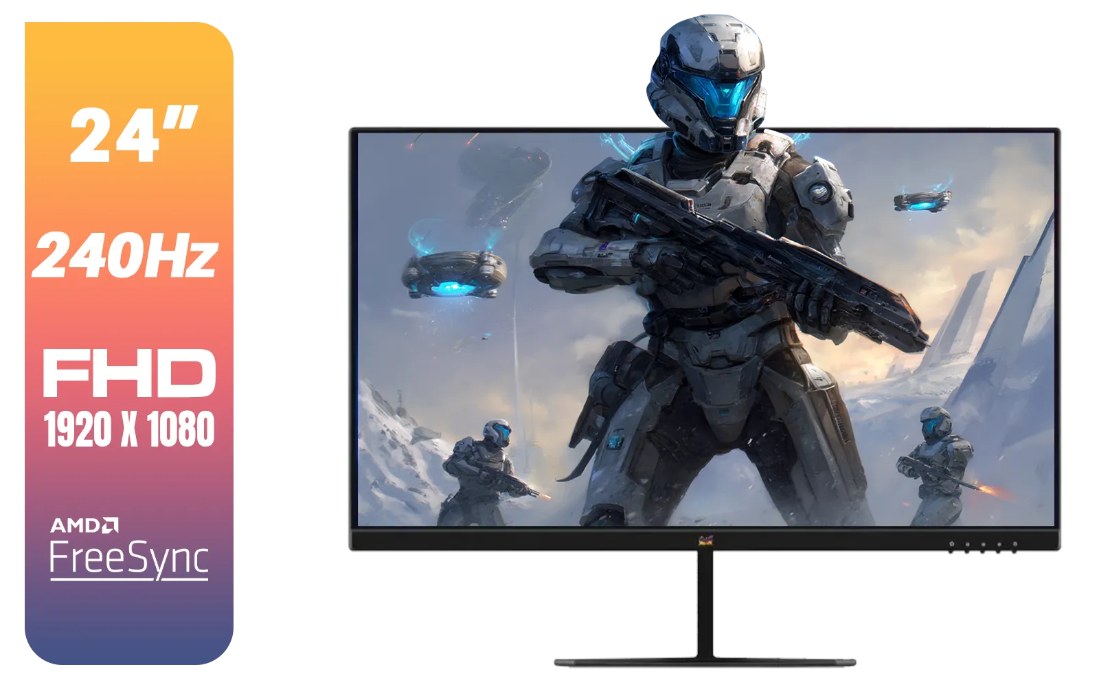 ViewSonic VX2479A-HD-PRO 24" Gaming Monitor / IPS-Level Display / 240Hz Refresh Rate / 1ms MPRT / AMD FreeSync / HDR10 / VX2479A-HD-PRO