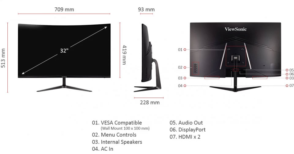ViewSonic VX3218-PC-MHD Monitor