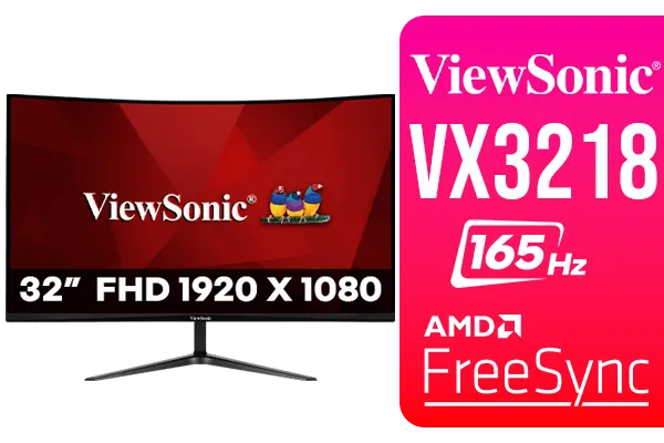 ViewSonic VX3218-PC-MHD 32" 165Hz Curved Monitor