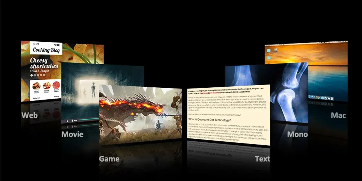 ViewSonic VX3219-PC-MHD monitor showcasing customizable ViewMode game presets