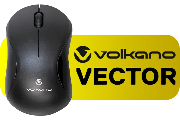 Volkano Vector Wireless Optical Mouse - Black