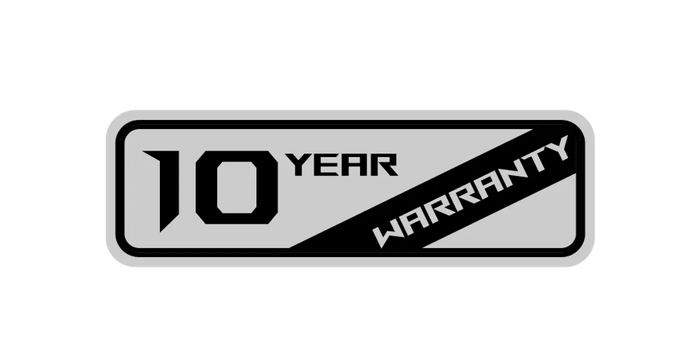 TUF Gaming PSU with 10-year warranty badge