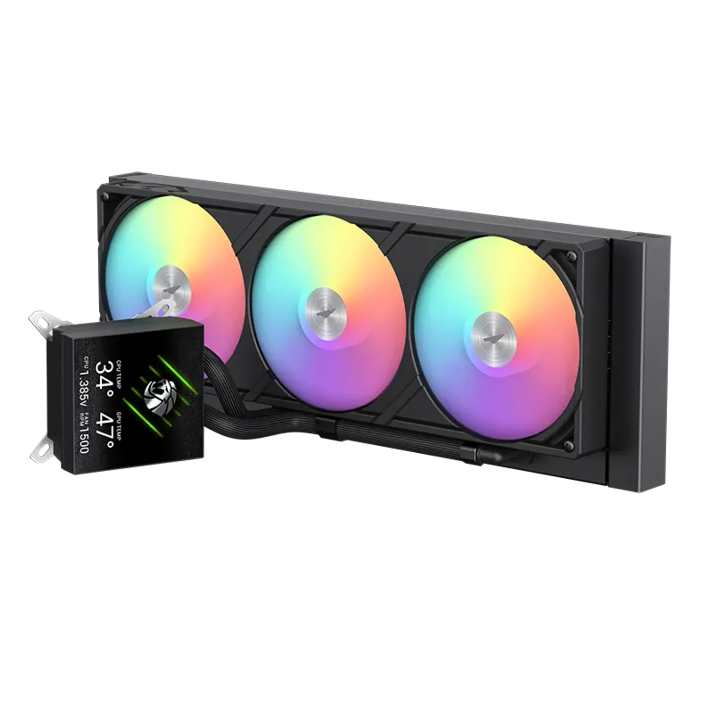 Innovative side-mounted tube design for a cleaner internal PC layout
