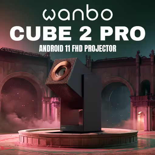 WANBO Cube 2 Pro Android 11 FHD Deep Night Projector