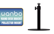 WANBO Round Desk Projector Mount — 360° Adjustable, 5kg Capacity - image 1