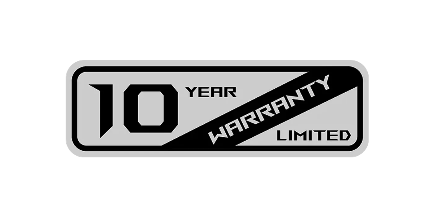 10-year warranty logo