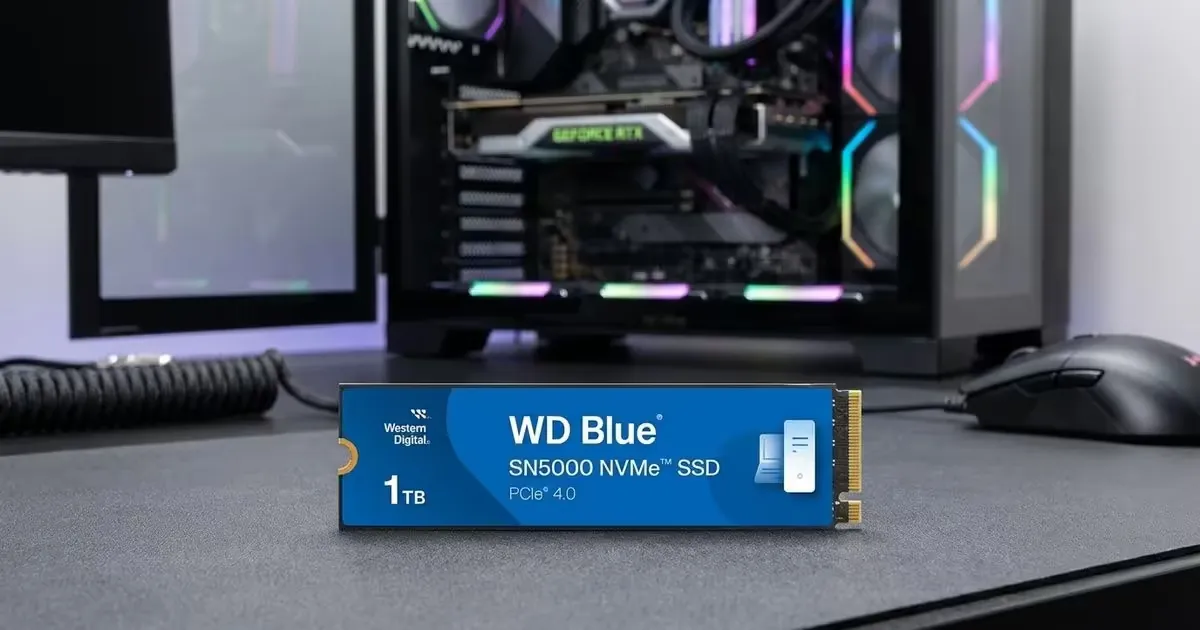 Western Digital WD Blue SN5000 1TB NVMe PCIe Gen4 SSD | Evetech