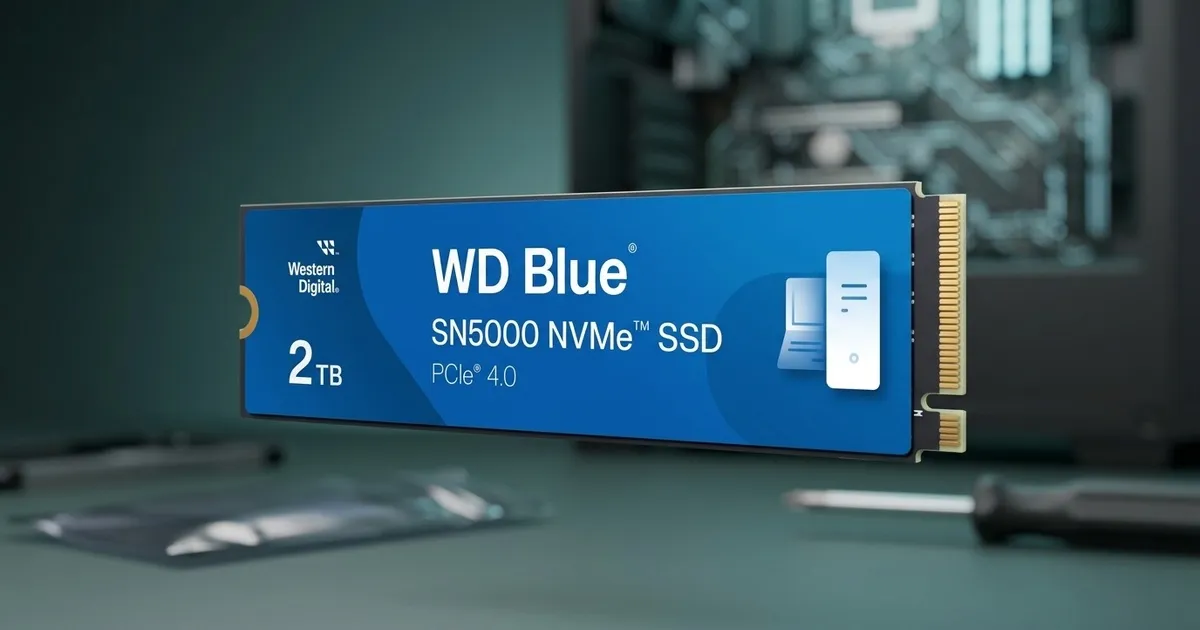 Western Digital WD Blue SN5000 2TB NVMe PCIe Gen4 SSD | Evetech