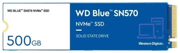WD Blue SN570 500GB NVMe Internal SSD - High-Speed Storage