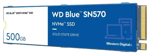 WD Blue SN570 500GB NVMe Internal SSD - High-Speed Storage