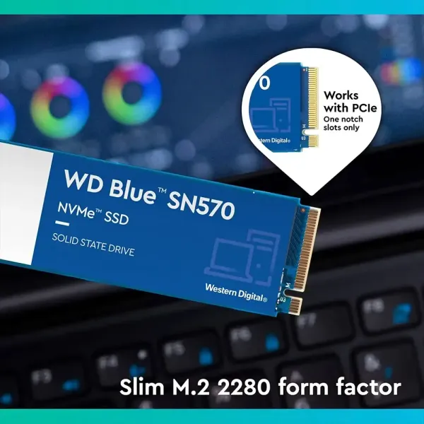 WD Blue SN570 500GB NVMe Internal SSD - High-Speed Storage