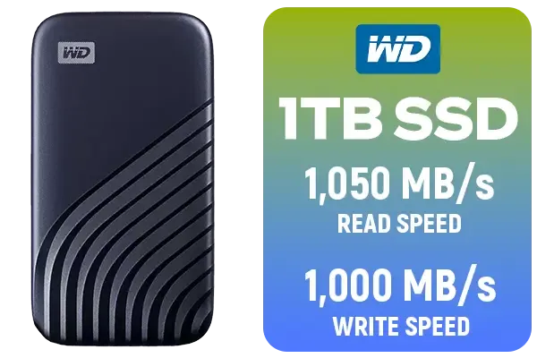 WD My Passport 1TB Portable SSD - Fast & Stylish Storage | Evetech