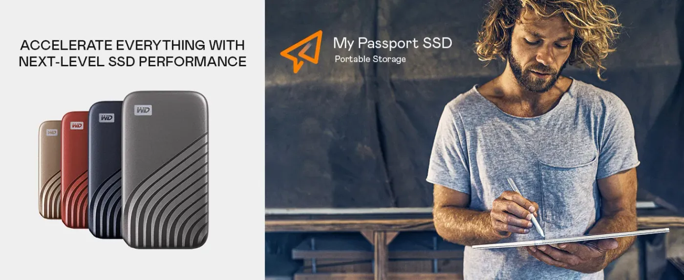WD My Passport 1TB Portable SSD - Fast & Stylish Storage | Evetech