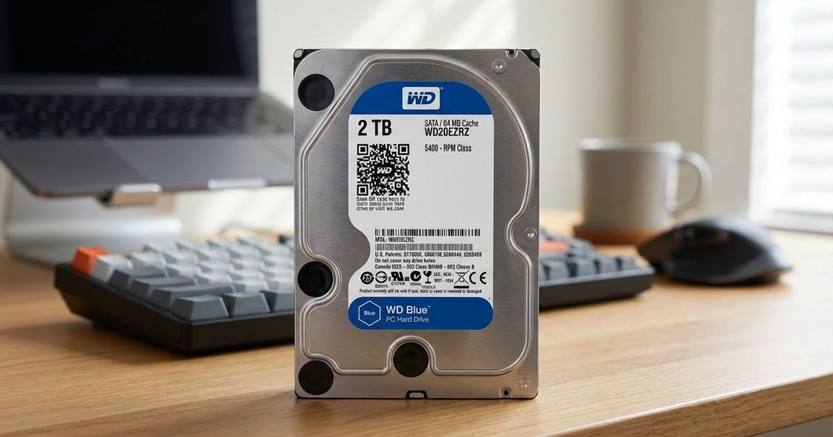 Western Digital Blue WD20EZRZ 2TB HDD — SATA 6Gb/s, 256MB Cache