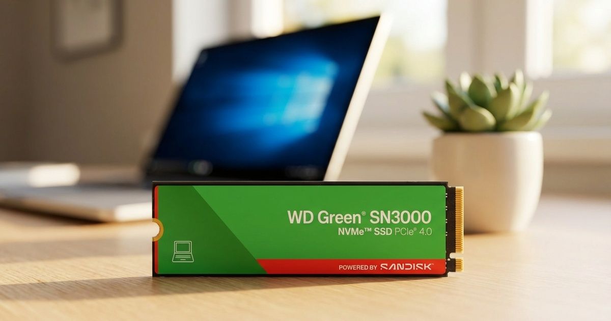 Western Digital Green SN3000 2TB NVMe SSD — 5000MB/s Read