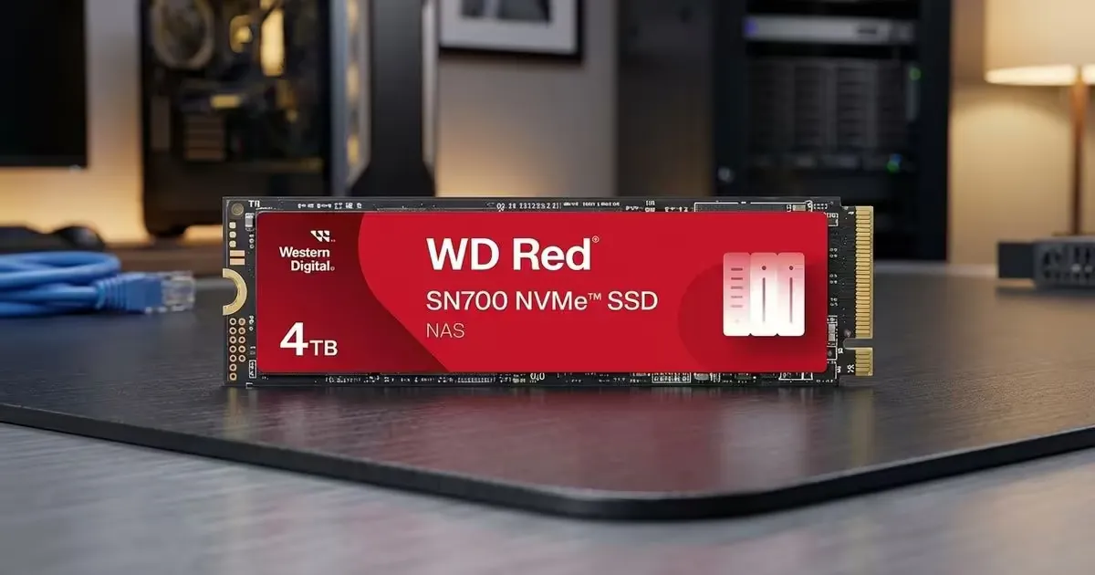 Western Digital Red SN700 4TB NVMe M.2 SSD — NAS-Ready Performance