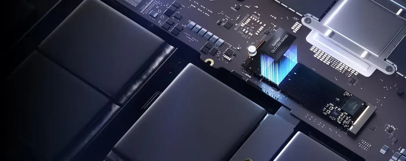 WD Blue SN5100 NVMe SSD showing its 2TB capacity label