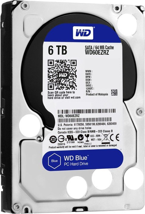 Western Digital WD60EZAZ 6TB Blue HDD | Evetech