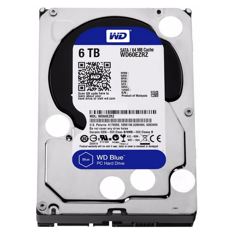 Western Digital WD60EZAZ 6TB Blue HDD | Evetech