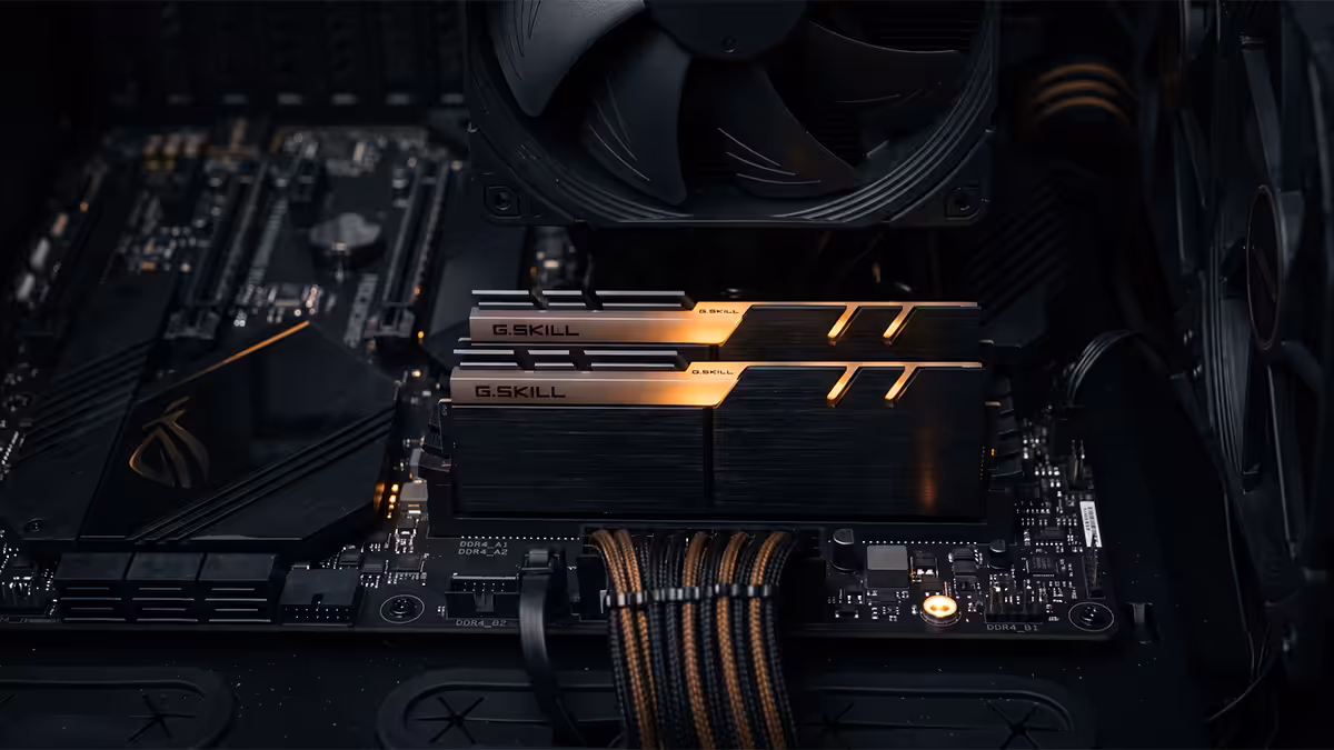 Dual channel RAM installed