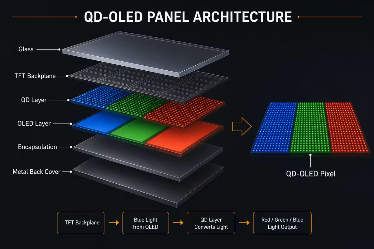 The QD-OLED architecture