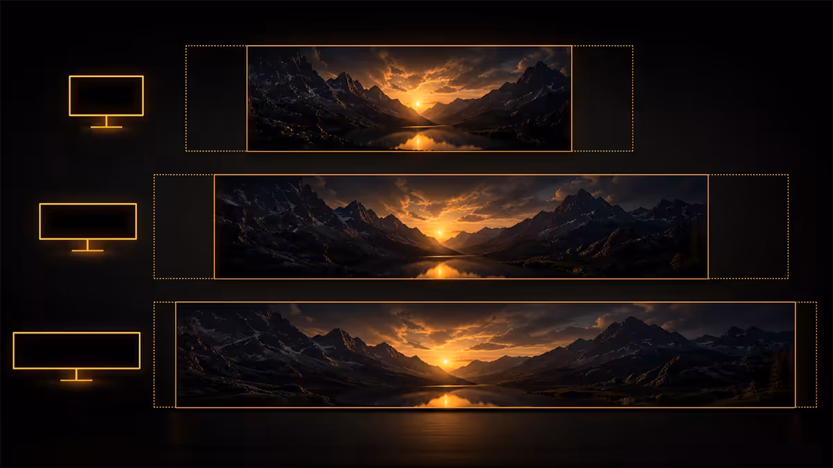 16:9 vs 21:9 vs 32:9 aspect ratios